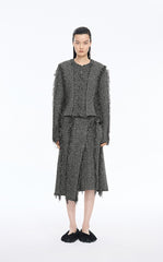 Skirt / JNBY Textured A-Line Midi Skirt