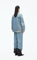 Jacket / JNBY Oversized Asymmetric Cut Denim Jacket