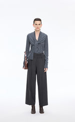 Pants / JNBY Straight-Leg Double-Waist Wool Trousers