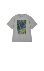 T-shirt / JNBY Hand-Drawn Graphic Loose Cotton Tee