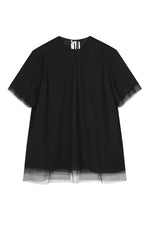 Shirt / JNBY Eco-Friendly Acetate Mesh Short Sleeve Shirt