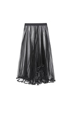 Skirt / JNBY Double-Layer Mesh A-Line Maxi Skirt