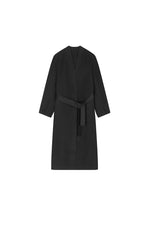 Coat / JNBY Collarless Longline Wool Double-Face Coat