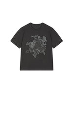 T-Shirt / JNBY Peony Shadow Print Cotton Tee