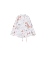 Shirt / JNBY Botanical Print Oversized Cotton Shirt