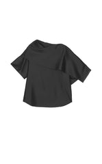 Shirt / JNBY Draped Wool-Silk Short Sleeve Top