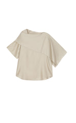 Shirt / JNBY Draped Wool-Silk Short Sleeve Top