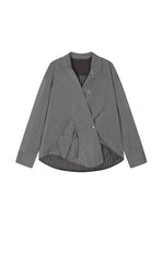 Shirt / JNBY Oversized Stripe-Layered Cotton Shirt