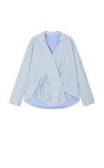 Shirt / JNBY Oversized Stripe-Layered Cotton Shirt