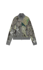 Sweater / JNBY Oriental Screen Motif Wool Blend Cardigan