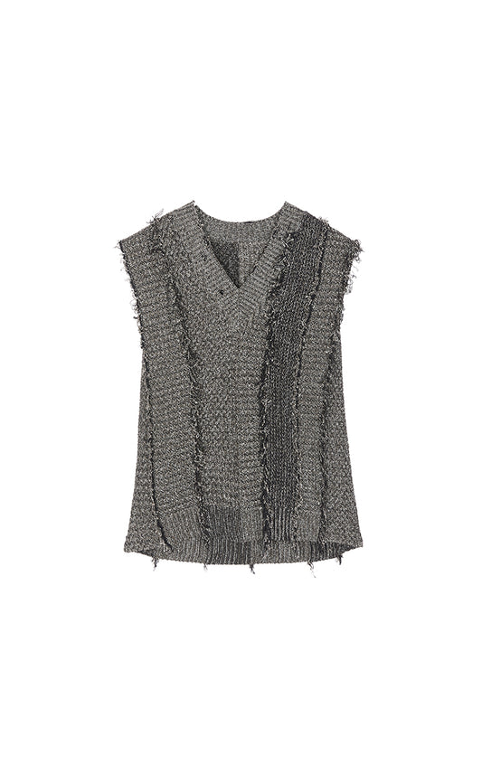 Sweater / JNBY Linen-Blend Relaxed Knit Vest