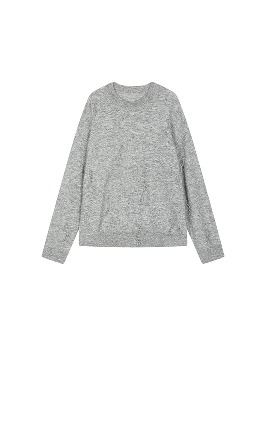 Sweater / JNBY Oversized Mohair Fringe Sweater