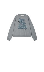 Sweatshirt / JNBY Loose Animal Print Cotton Sweatshirt
