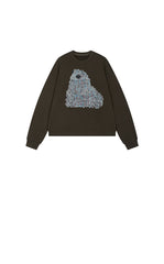 Sweatshirt / JNBY Loose Animal Print Cotton Sweatshirt