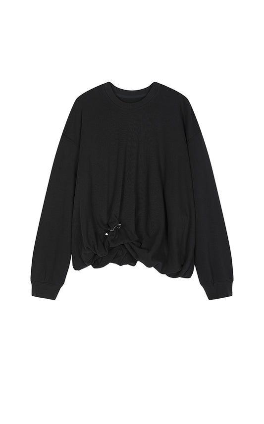 Sweatshirt / JNBY Loose Cotton Blend Sweatshirt