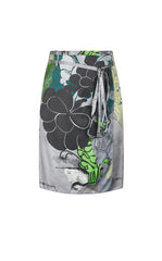 Skirt / JNBY Silk-Blend Printed Midi Skirt