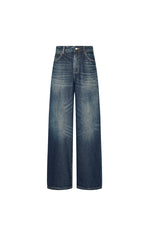 Pants / JNBY Wide-Leg Cuffed Full-Length Jeans