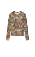 T-Shirt / JNBY Slim Fit Graphic Long Sleeve Tee