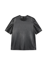 T-Shirt / JNBY Oversized Faux Leather Texture Tee