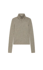 T-Shirt / JNBY Slim Fit Merino Wool Zip Neck Tee