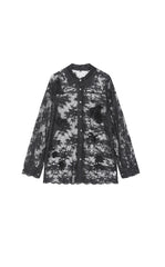 Shirt / JNBY Lace Floral Sheer Blouse