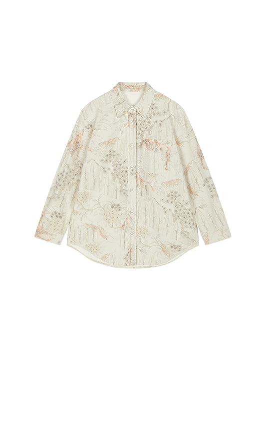 Shirt / JNBY Oversized Cotton Denim Shirt