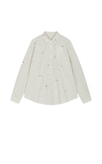 Shirt / JNBY Oversized Beaded Cotton Poplin Shirt