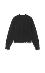 Sweater / JNBY Beaded Trim Cashmere-Wool Blend Cardigan