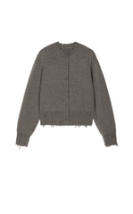 Sweater / JNBY Beaded Trim Cashmere-Wool Blend Cardigan