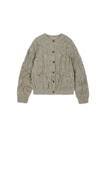 Sweater / JNBY Crinkled Wool-Silk Cardigan