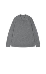 Sweater / JNBY Oversized Wool-Cashmere Polo Pullover