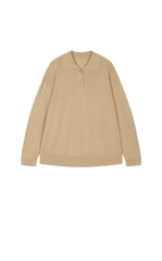 Sweater / JNBY Oversized Wool-Cashmere Polo Pullover
