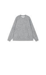 Sweatshirt / JNBY Oversized Flocked Floral Detail Pullover