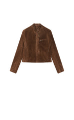 Coat / JNBY Cropped Suede Pigskin Jacket