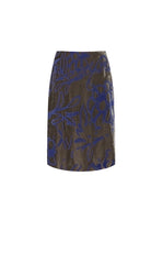 Skirt / JNBY A-Line Plant Flocked Midi Skirt