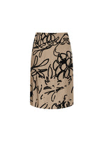 Skirt / JNBY A-Line Plant Flocked Midi Skirt