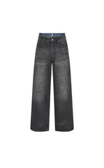 Pants / JNBY Straight-Leg Cuffed Denim Pants