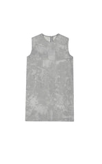 Dress / JNBY A-Line Flocked Denim Sleeveless Dress
