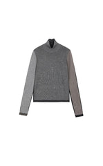 Sweater / JNBY Colorblock Wool Turtleneck Sweater
