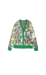 Sweater / JNBY Hand-Painted Kew Garden Long Cardigan