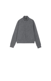 Sweatshirt / JNBY Wool-Cotton Blend Zip-Up Sweatshirt