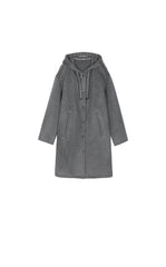 Coat / JNBY Longline Hooded Wool Blend Coat