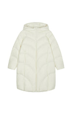 Down Coat / JNBY Oversized Long Hooded Down Coat