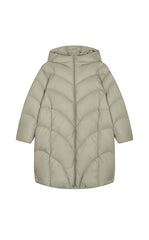 Down Coat / JNBY Oversized Long Hooded Down Coat
