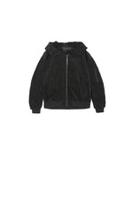 Down Coat / JNBY Corduroy Hooded Short Down Coat