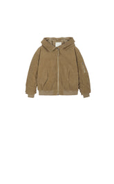 Down Coat / JNBY Corduroy Hooded Short Down Coat