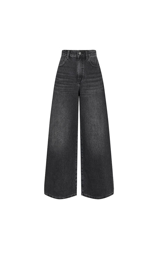 Pants / JNBY Sulfur-Dyed Wide-Leg Long Jeans