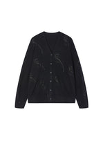 Sweater / JNBY Wool-Cashmere Crystal Wave Cardigan