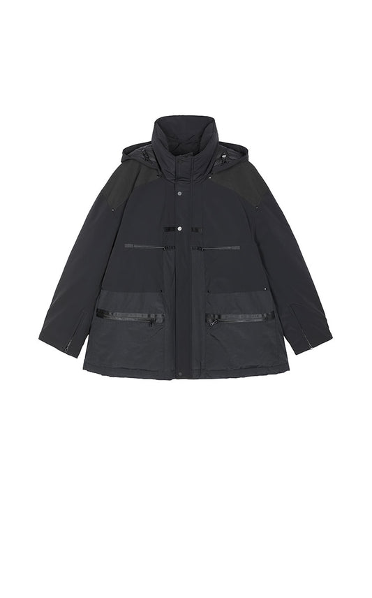 Down Coat / JNBY Oversized Mid-Length Panel Down Coat