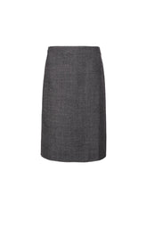 Skirt / JNBY Wool-Blend Embellished Midi Skirt